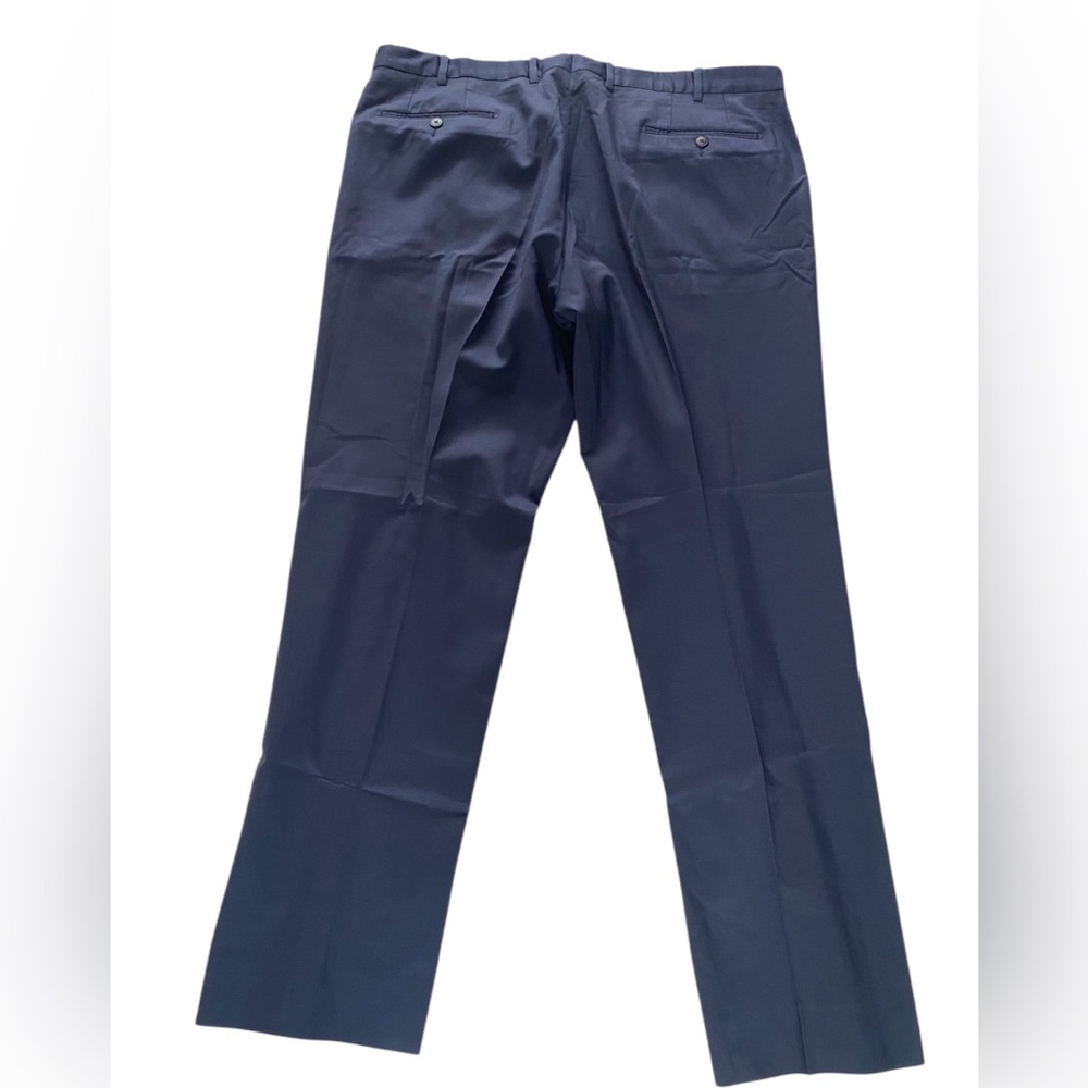JB Britches Wool Blended Men's Dress Navy Pants Size 40 - Picture 2 of 10